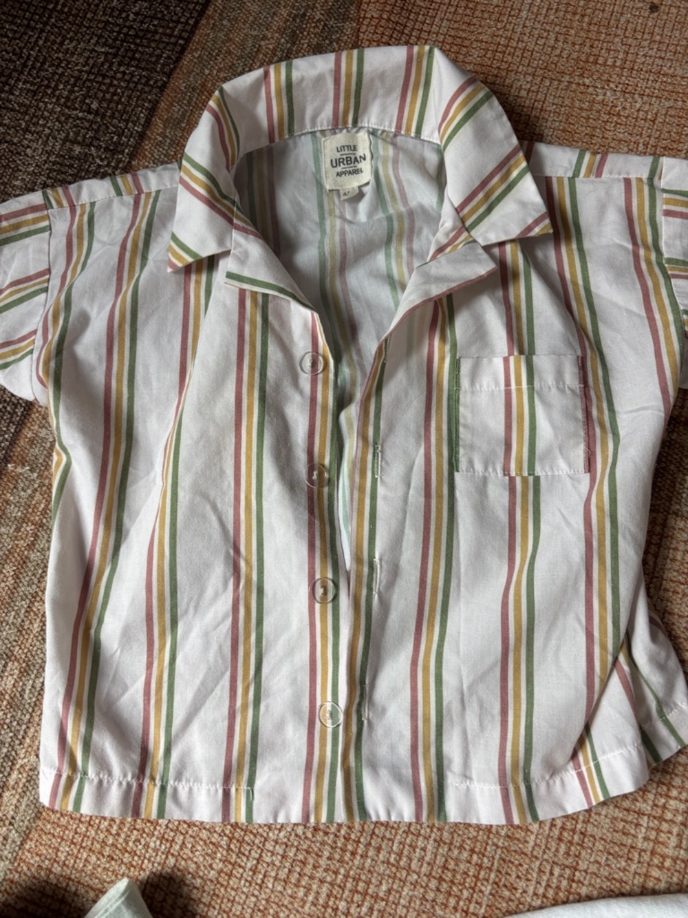 Little Urban Apparel Kids' Short-Sleeve Button-Up Shirt